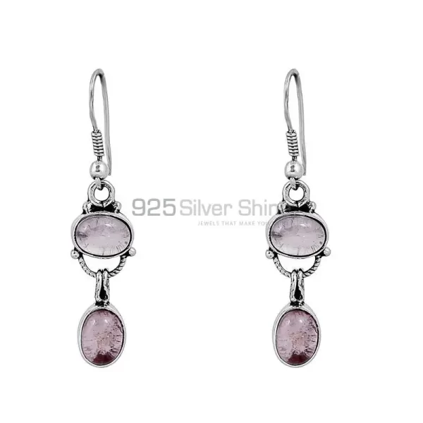 Rainbow Moonstone earring In 925 Fine Silver Jewelry 925SE80