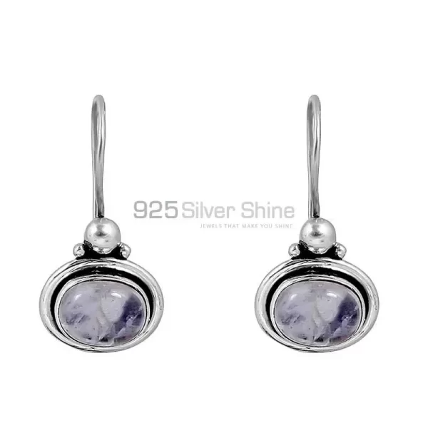 Rainbow Moonstone earring In 925 Solid Silver Jewelry 925SE116