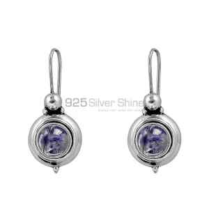 Rainbow Moonstone Handmade earring In 925 Sterling Silver Jewelry 925SE140
