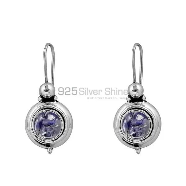 Rainbow Moonstone Handmade earring In 925 Sterling Silver Jewelry 925SE140