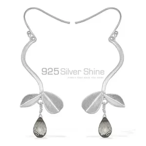 Semi Precious Amethyst Gemstone earrings Suppliers In 925 Sterling Silver Jewelry 925SE731
