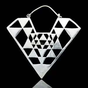 Shree Yantra earring In Sterling Silver Jewelry 925ME112