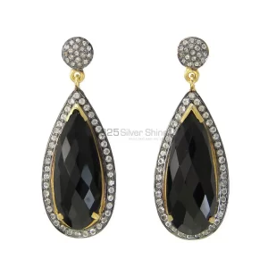 Solid 925 Silver earrings In Semi Precious Multi Gemstone 925SE1996