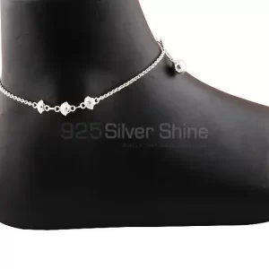 Solid Silver Handmade Anklet Jewelry