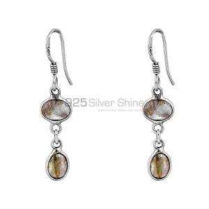 Sterling Silver earring In Blue Fire Labradorite Gemstone Jewelry 925SE93