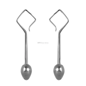 Sterling Silver Handmade Plain earrings Suppliers 925SE209