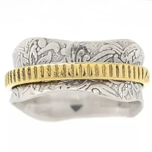 Sterling Silver Spinner Ring With 925 Stamped JewelrySMR110