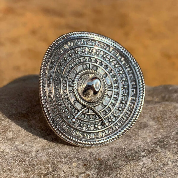 Mandala handcrafted engraved antique rings SSR195