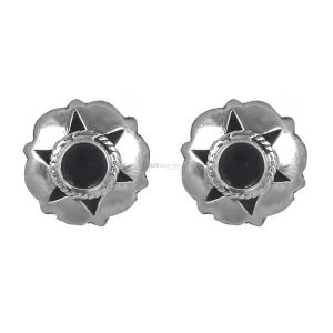925 Sterling Silver earrings In Black Onyx Gemstone Jewelry 925SE267