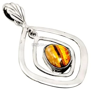 Top Quality Eclipse Gemstone Pendants Exporters In 925 Solid Silver Jewelry 925SP101-3