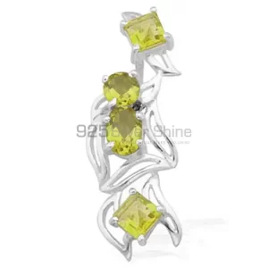 Fine Sterling Silver Pendants Wholesaler In Peridot Gemstone Jewelry 925SP1573
