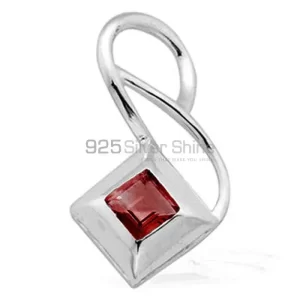 Garnet Gemstone Pendants Exporters In 925 Solid Silver Jewelry 925SP1554