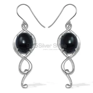 Unique 925 Sterling Silver earrings In Black Onyx Gemstone Jewelry 925SE828