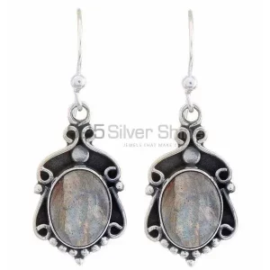 Unique 925 Sterling Silver earrings In Labradorite Gemstone Jewelry 925SE1214