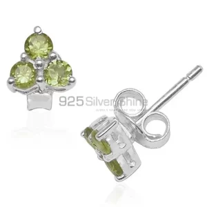 Unique 925 Sterling Silver earrings In Peridot Gemstone Jewelry 925SE749