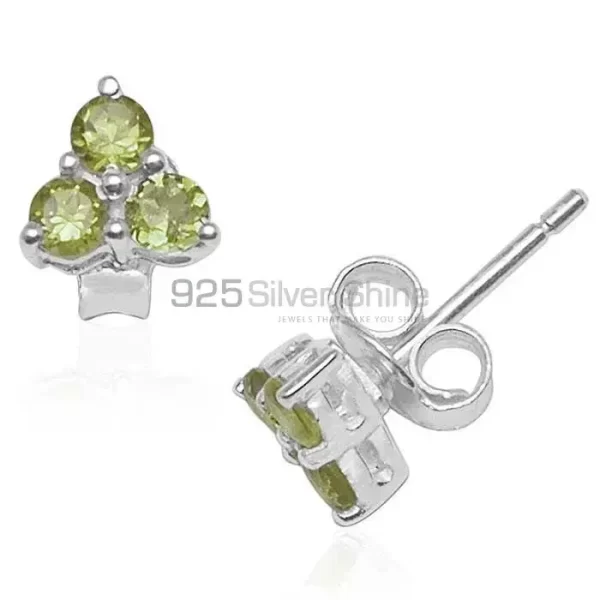 Unique 925 Sterling Silver earrings In Peridot Gemstone Jewelry 925SE749