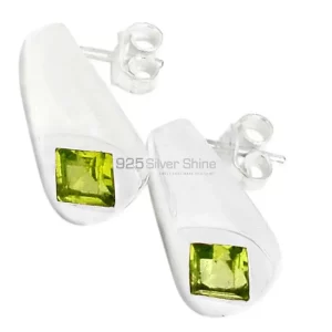 Unique 925 Sterling Silver earrings Wholesaler In Peridot Gemstone Jewelry 925SE443