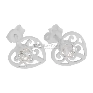 Unique 925 Sterling Silver Handmade earrings Exporters In Crystal Gemstone Jewelry 925SE532