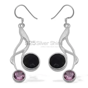 Unique 925 Sterling Silver Handmade earrings Exporters In Multi Gemstone Jewelry 925SE1085