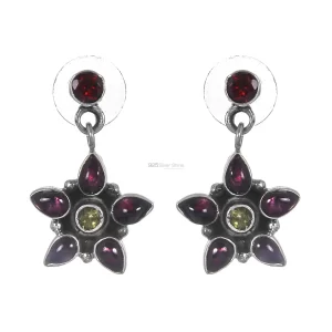 Unique 925 Sterling Silver Handmade earrings Manufacturer In Multi Gemstone Jewelry 925SE280