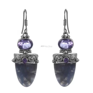 Unique 925 Sterling Silver Handmade earrings Suppliers In Multi Gemstone Jewelry 925SE290
