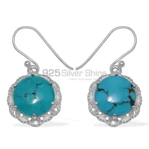 Unique 925 Sterling Silver Handmade earrings Suppliers In Turquoise Gemstone Jewelry 925SE843