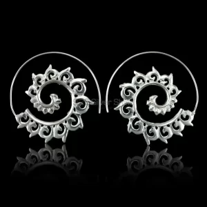 Waves Mandala earring Manufacturer In 925 Sterling Silver 925ME122