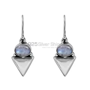 Rainbow Moonstone earring In 925 Sterling Silver Jewelry 925SE114