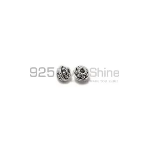 Wholesale 925 Sterling Silver 5.2x6.1mm Round Carved Beads. Sold Per Package of 10-925SCB104