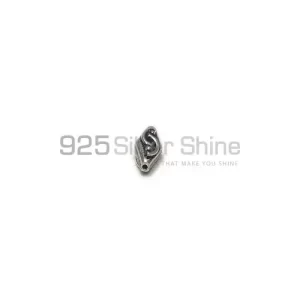 Wholesale 925 Sterling Silver 8.9x5mm Round Carved Beads. Sold Per Package of 10-925SCB100