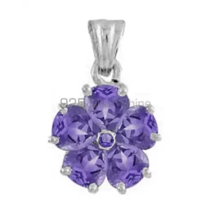 Wholesale Amethyst Gemstone Handmade Pendants In Solid Sterling Silver Jewelry 925SP1652