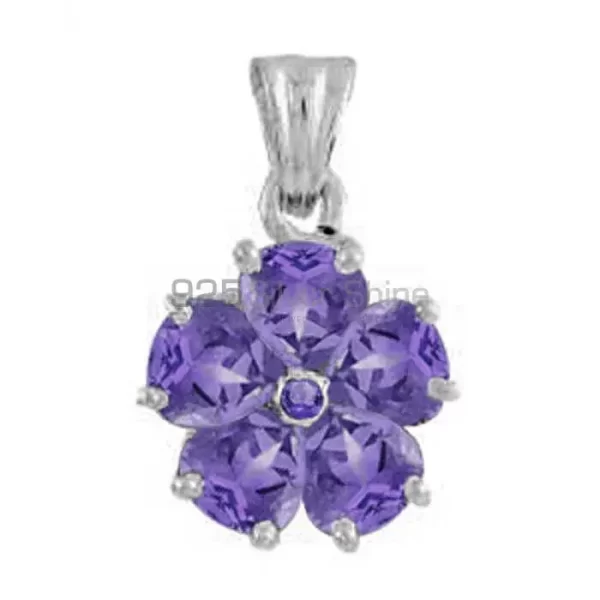 Wholesale Amethyst Gemstone Handmade Pendants In Solid Sterling Silver Jewelry 925SP1652