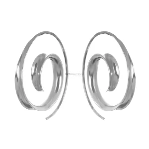 Wholesale Designer Plain Fine Sterling Silver earring 925SE185