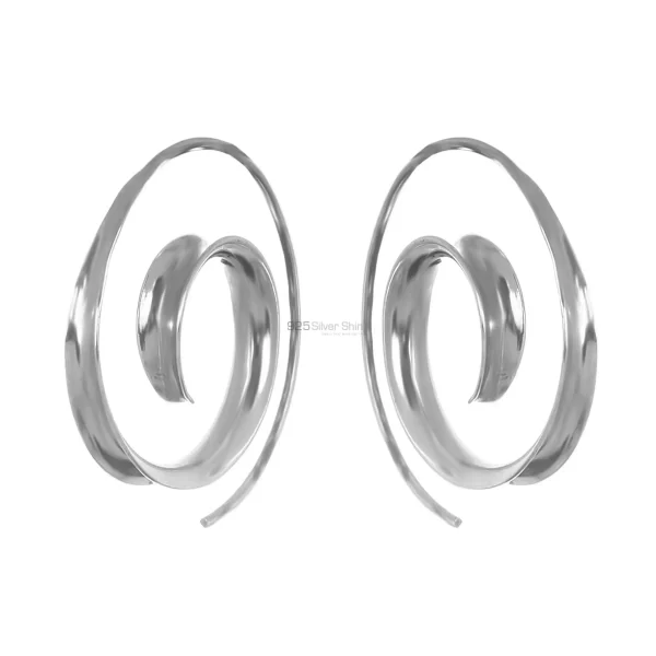 Wholesale Designer Plain Fine Sterling Silver earring 925SE185