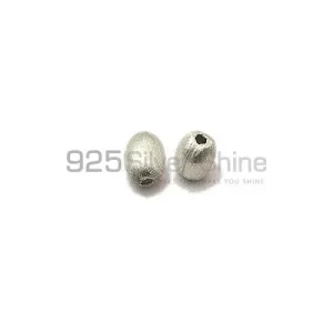 Wholesale Handmade 925 Sterling silver 10x7.7mm Barrel Brushed Beads .Sold Per Package of 10-925SBRUSB105