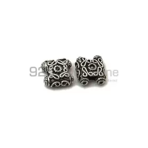 Wholesale Handmade 925 Sterling silver 13.7x12.9mm Square Multi Hole Beads .Sold Per Package of 10-925SMHB109