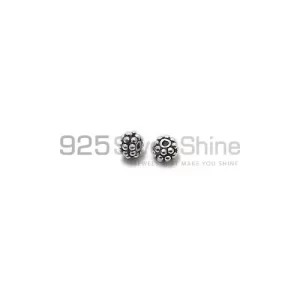 Wholesale Handmade 925 Sterling silver 3.1x4.4mm Round Bali Beads .Sold Per Package of 10-925SBB104