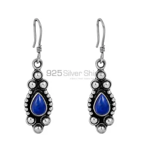 Wholesale Lapis Lazuli Gemstone earring In 925 Sterling Silver Jewelry 925SE99