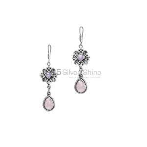 Wholesale Natural Rainbow Moonstone Handmade earring In 925 Sterling Silver 925SE24