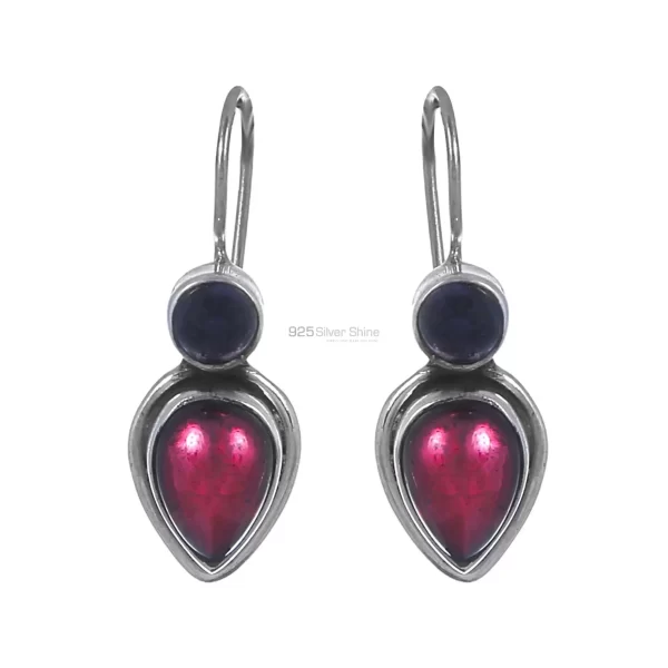 Wholesale Natural Semi Precious Gemstone earring In Sterling Silver Jewelry 925SE202