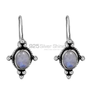 Wholesale Rainbow Moonstone earring In 925 Sterling Silver Jewelry 925SE131