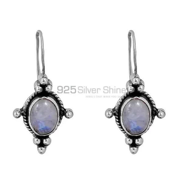 Wholesale Rainbow Moonstone earring In 925 Sterling Silver Jewelry 925SE131