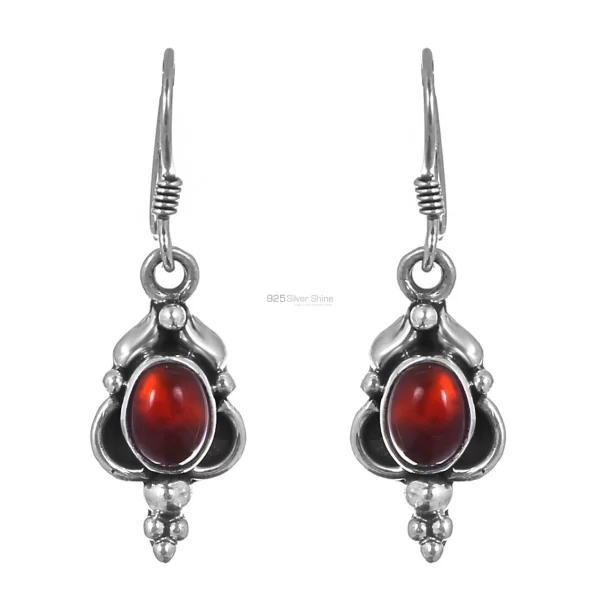 Wholesale Silver earrings In Carnelian Gemstone Jewelry 925SE173