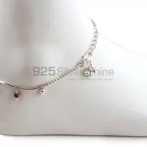 Wholesale Tiger's Eye Gemstone Anklet In 925 Solid Silver Jewelry